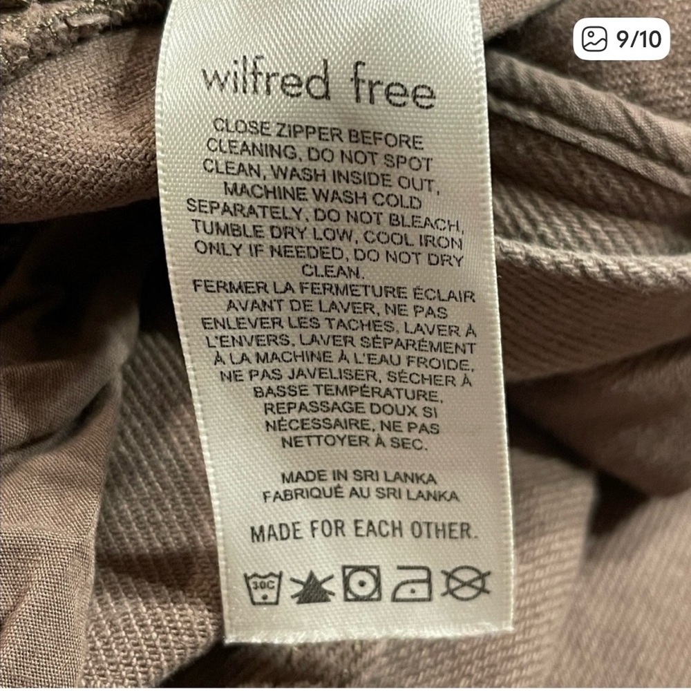 Wilfred Free Size 8 Brown High-Rise Stretch Skinny Pants - Picture 8 of 9